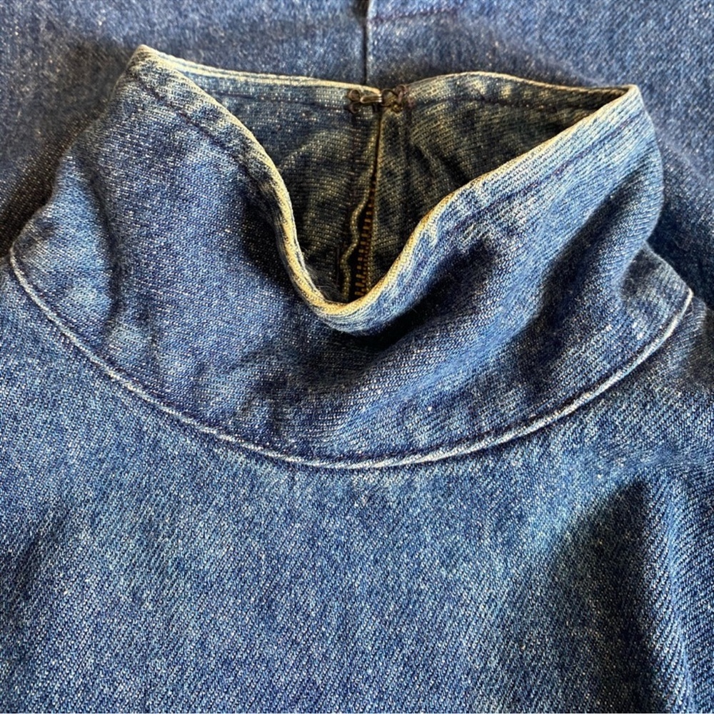 Vintage Ralph Lauren Denim High Neck Jean Dress - Picture 9 of 9